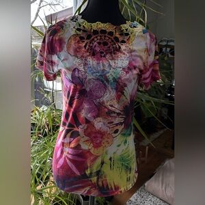 Vibrant Floral Women's Top